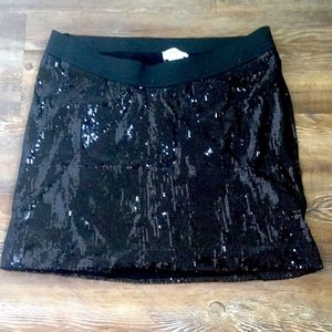 Maternity sequin mini skirt